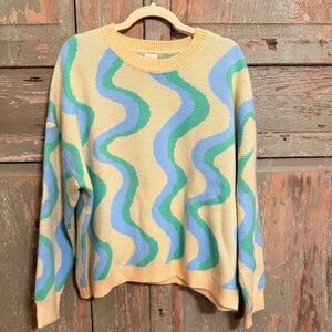 Altar'd State Multicolor Wave Sweater